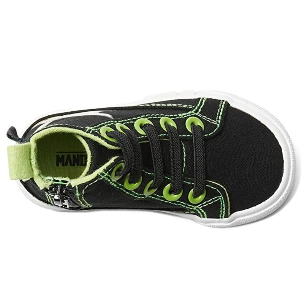 Ground Up Grogu Sneakers Toddler US 5 Black Canvas High-Top Casual Shoes JOBB753